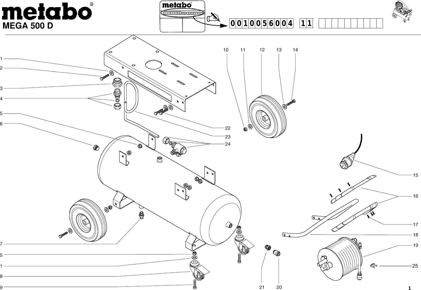 Page 1 of 8 - Metabo Metabo-Mega-500-D-Users-Manual-  From H Metabo-mega-500-d-users-manual