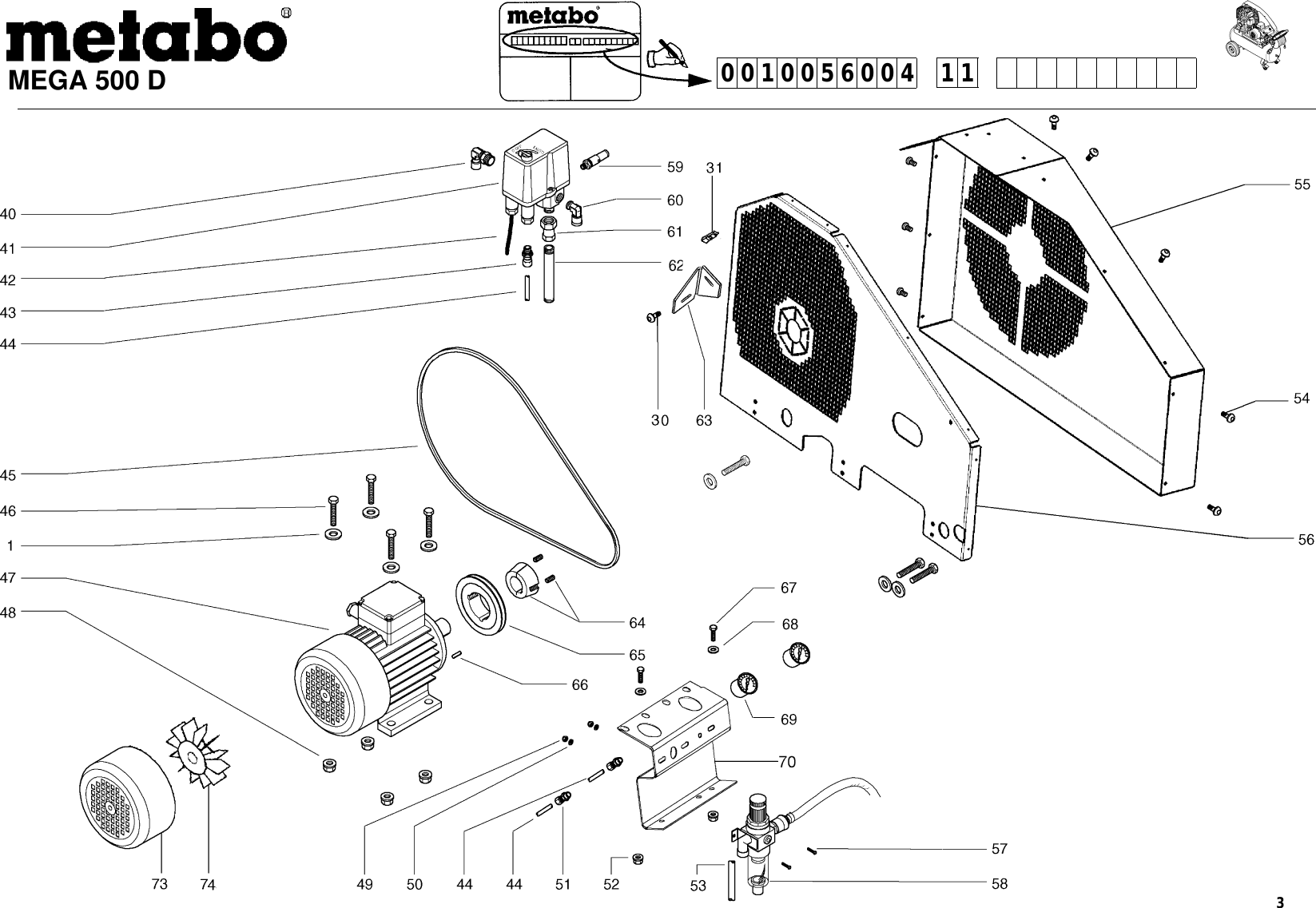 Page 3 of 8 - Metabo Metabo-Mega-500-D-Users-Manual-  From H Metabo-mega-500-d-users-manual