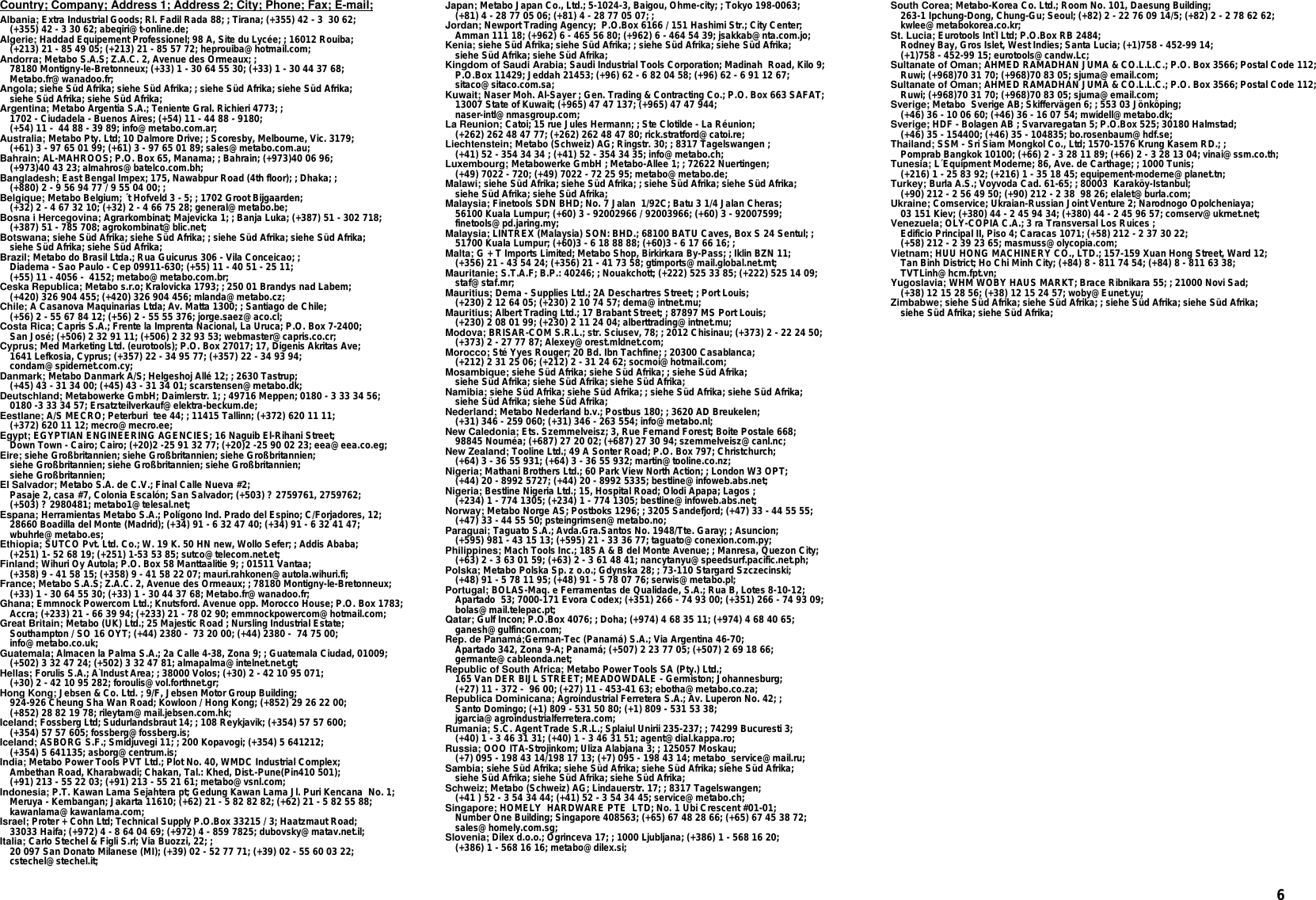 Page 8 of 8 - Metabo Metabo-Mega-500-D-Users-Manual-  From H Metabo-mega-500-d-users-manual