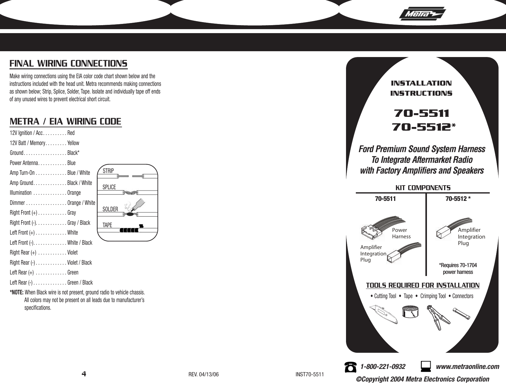 Metra Wire Harness Instructions - Wiring Diagram Schemas