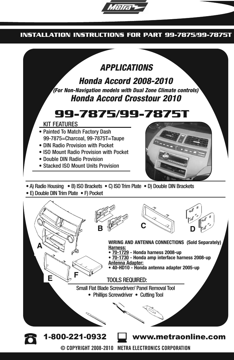 Page 1 of 12 - Metra-Electronics Metra-Electronics-99-7875-