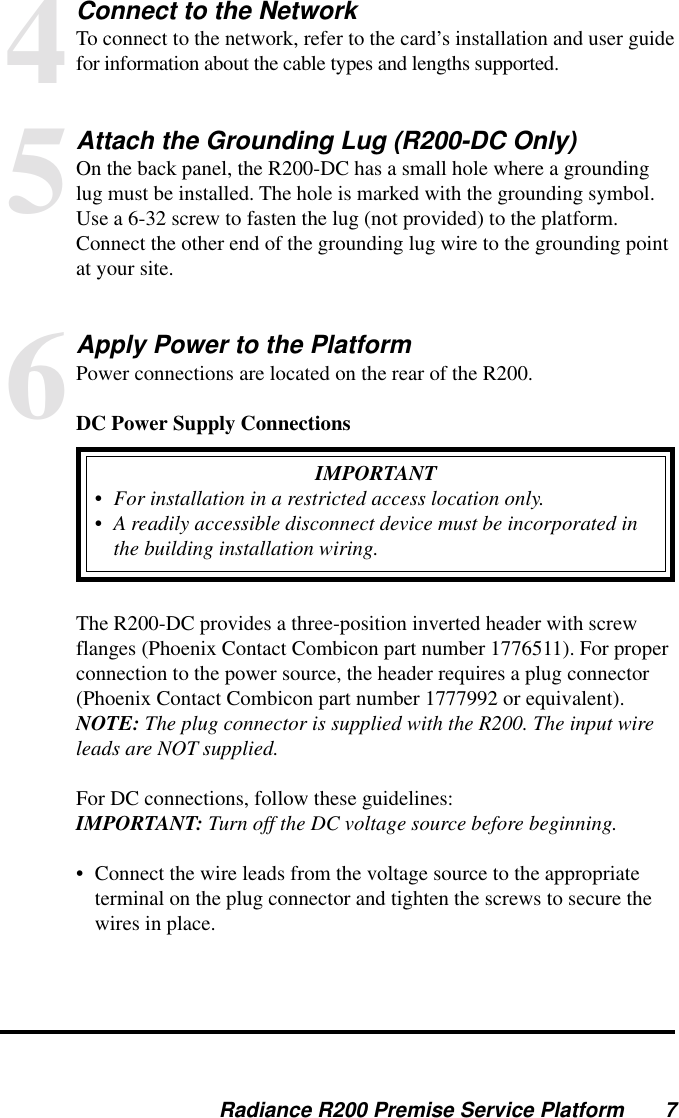 Metrobility Optical Systems R200 Users Manual 7517HS B MAN