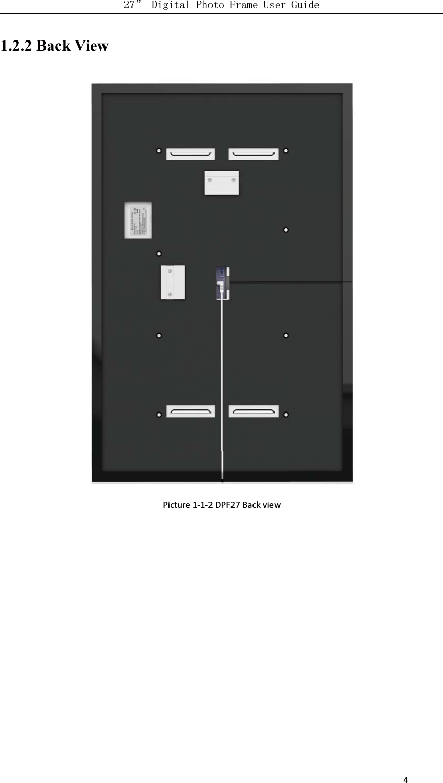      41.2.2 Back ViewPicture 1-1-2 DPF27 Back view