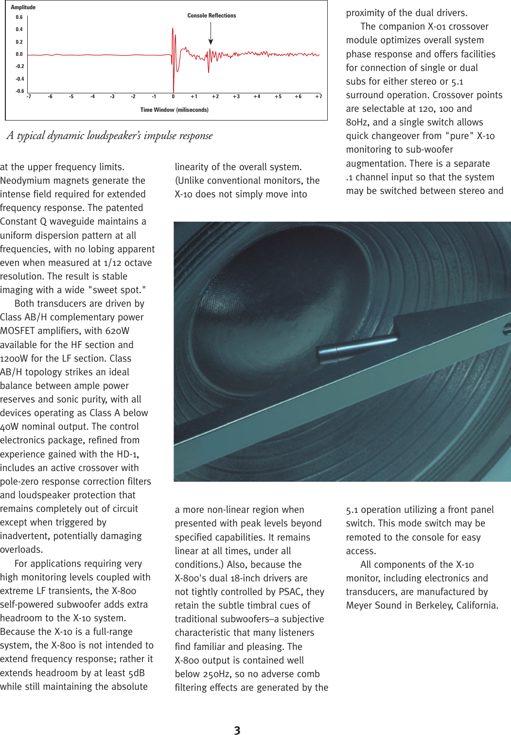 Page 3 of 4 - Meyer-Sound Meyer-Sound-X-10-Users-Manual- X-10  Meyer-sound-x-10-users-manual