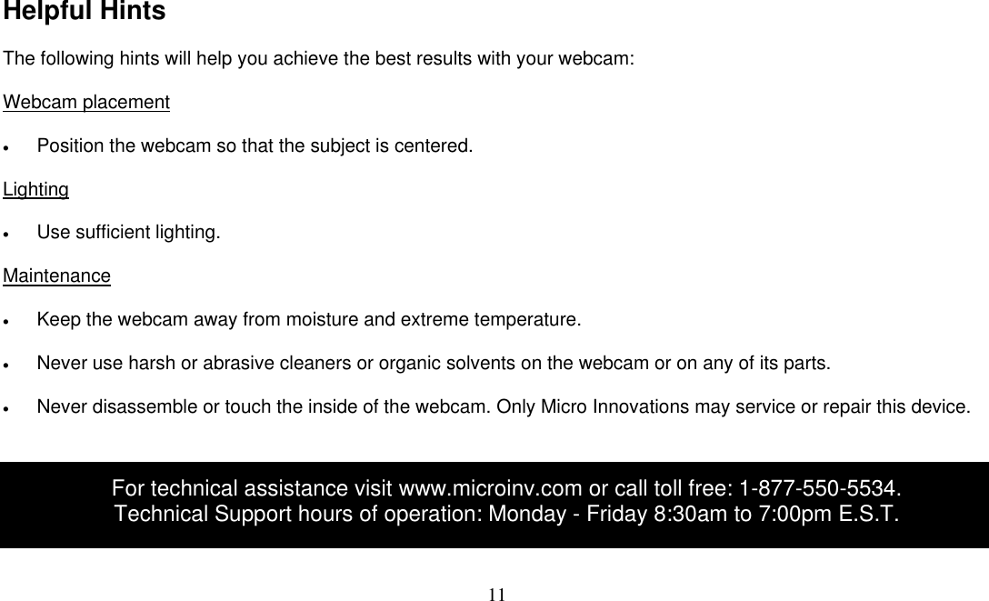 Page 11 of 11 - Micro-Innovations Micro-Innovations-Ic435C-Users-Manual- IBM Optical Mouse  Micro-innovations-ic435c-users-manual