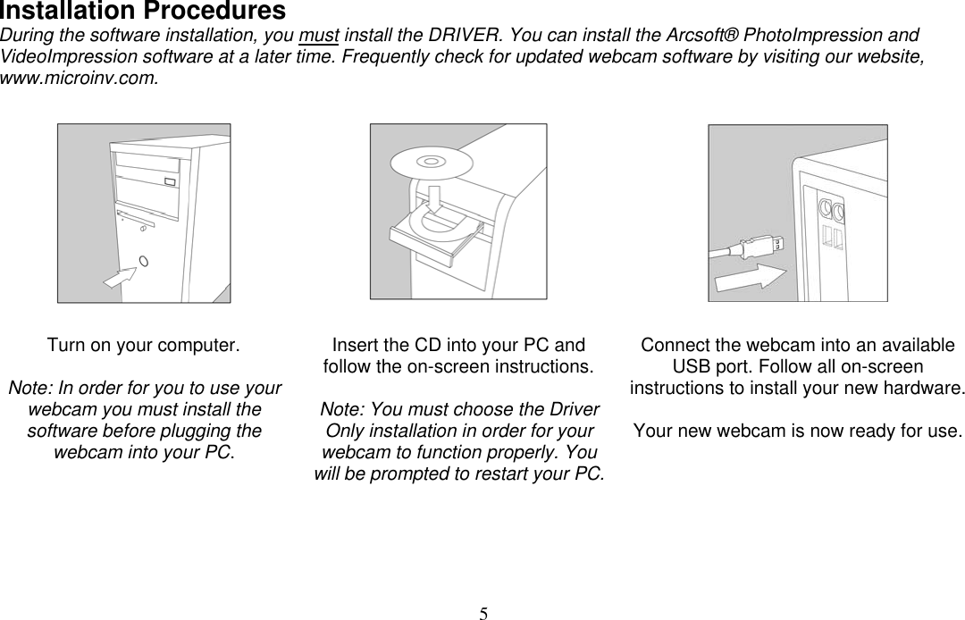 Page 5 of 11 - Micro-Innovations Micro-Innovations-Ic435C-Users-Manual- IBM Optical Mouse  Micro-innovations-ic435c-users-manual