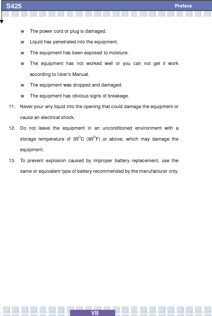 This equipment must not be co-located or operating in conjunction with any other antenna or transmitter. 