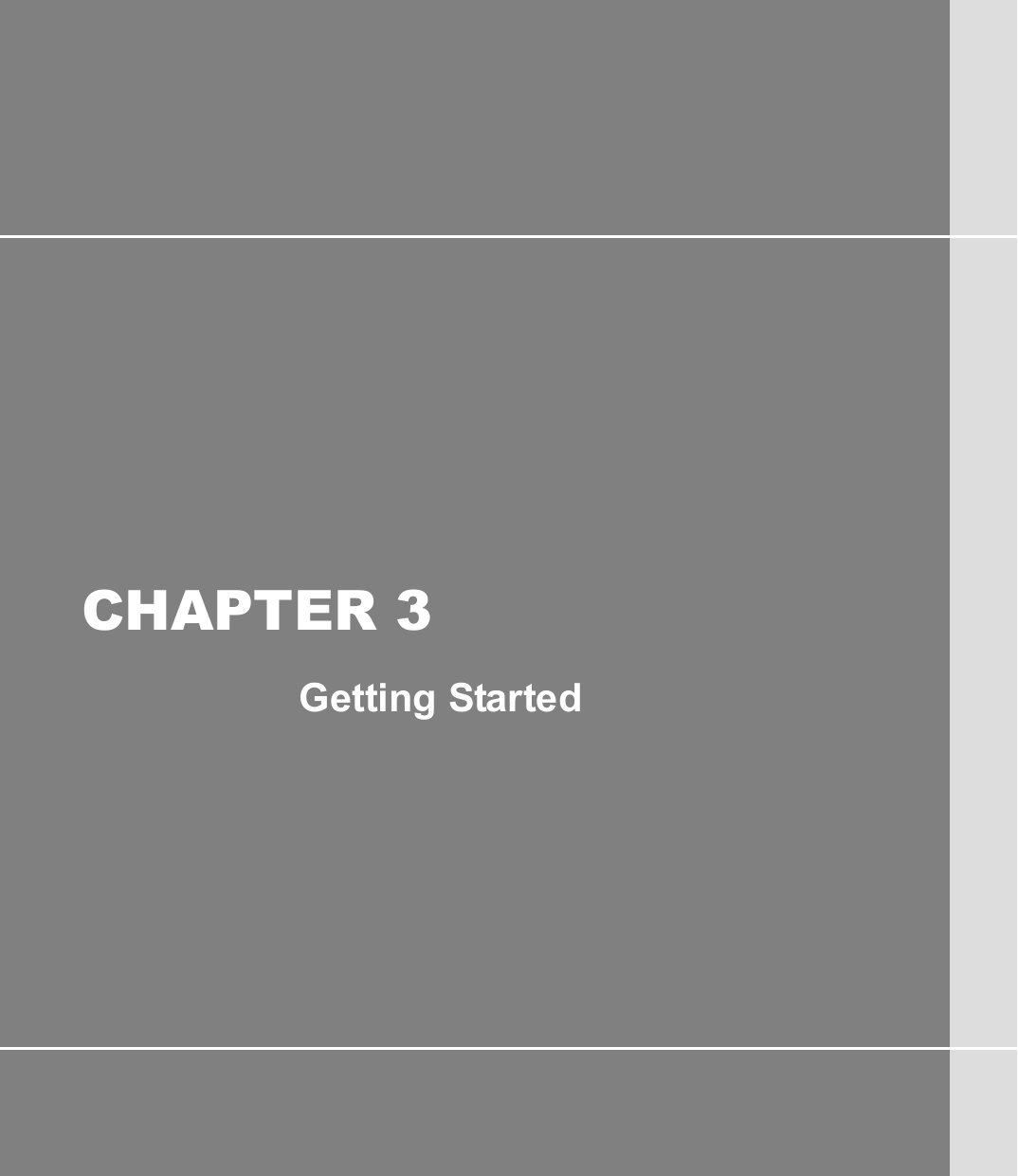         CHAPTER 3 Getting Started       