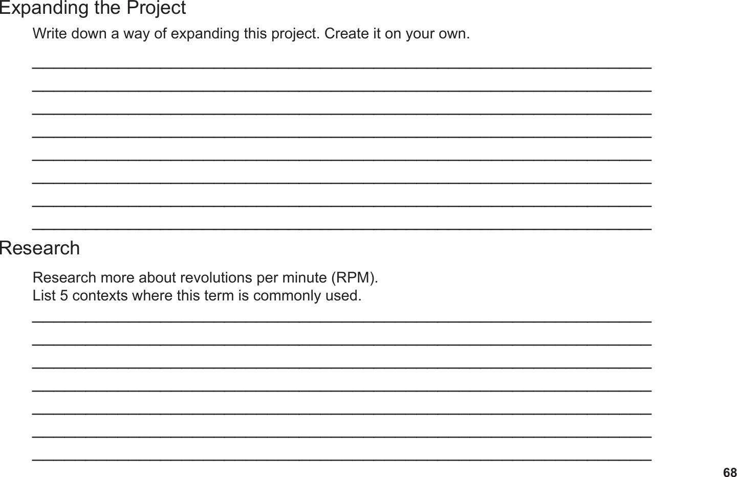 68Expanding the ProjectResearchWrite down a way of expanding this project. Create it on your own.Research more about revolutions per minute (RPM). List 5 contexts where this term is commonly used.______________________________________________________________________________________________________________________________________________________________________________________________________________________________________________________________________________________________________________________________________________________________________________________________________________________________________________________________________________________________________________________________________________________________________________________________________________________________________________________________________________________________________________________________________________________________________________________________________________________________________________________________________________________________________
