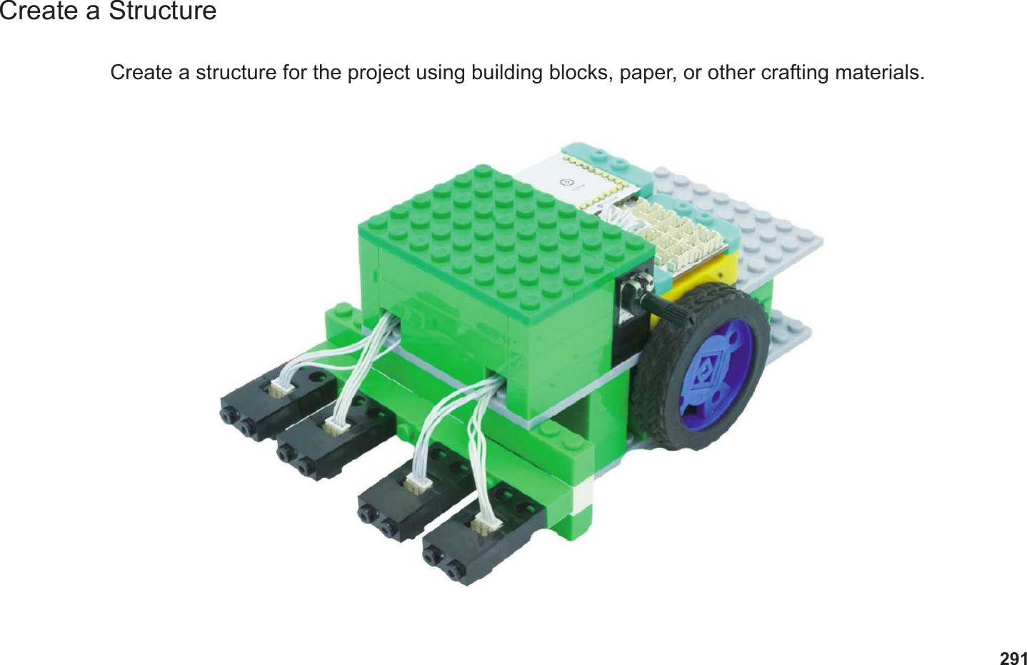 291Create a StructureCreate a structure for the project using building blocks, paper, or other crafting materials.