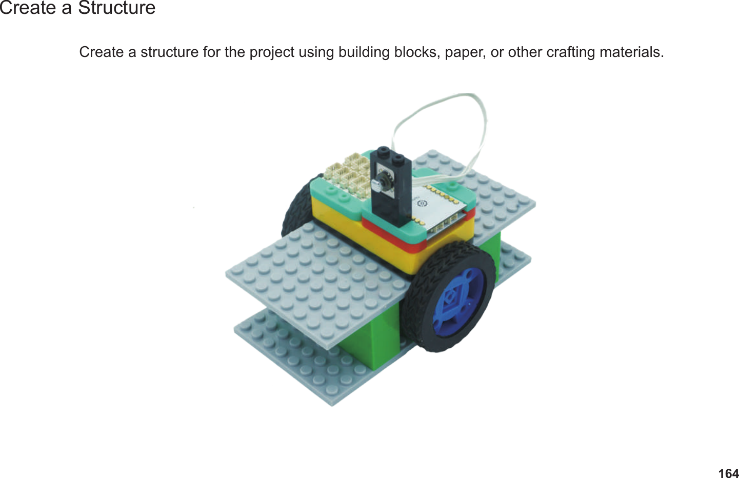 164Create a StructureCreate a structure for the project using building blocks, paper, or other crafting materials.