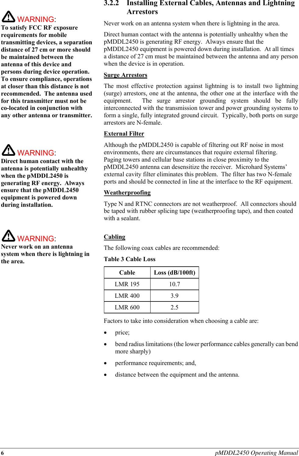 Page 12 of Microhard Systems 18PMDDL2450 2X2 MIMO 2.4 GHz OEM DDL Module (1W) User Manual pDDL2450manualREV0 27 FCC