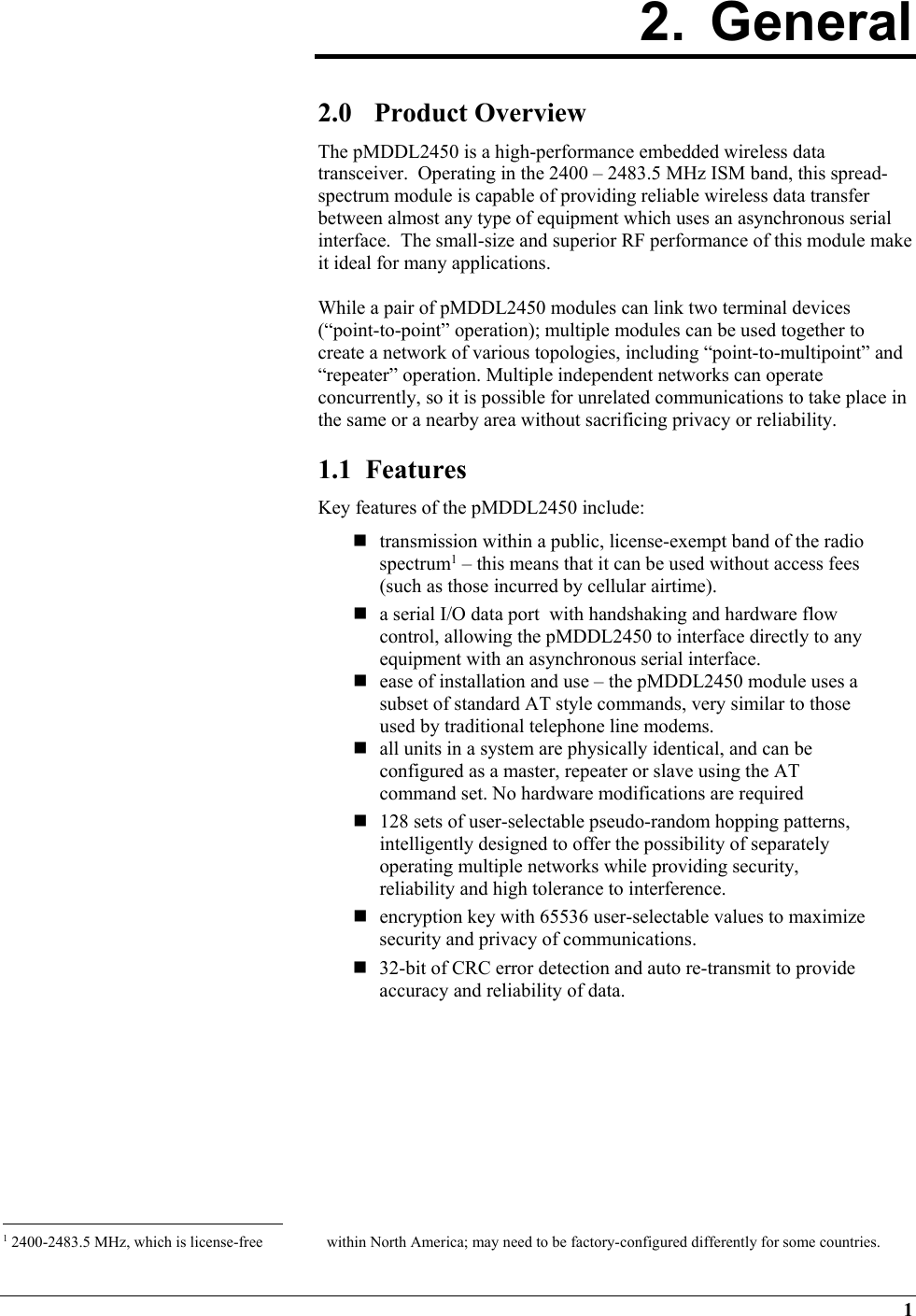 Page 7 of Microhard Systems 18PMDDL2450 2X2 MIMO 2.4 GHz OEM DDL Module (1W) User Manual pDDL2450manualREV0 27 FCC