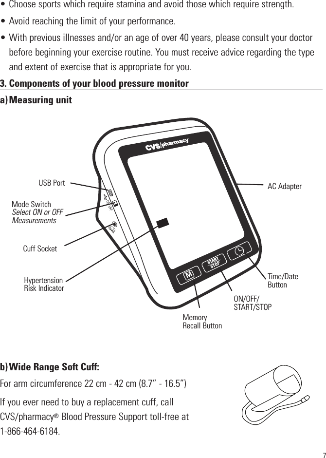 cvs bp monitor manual