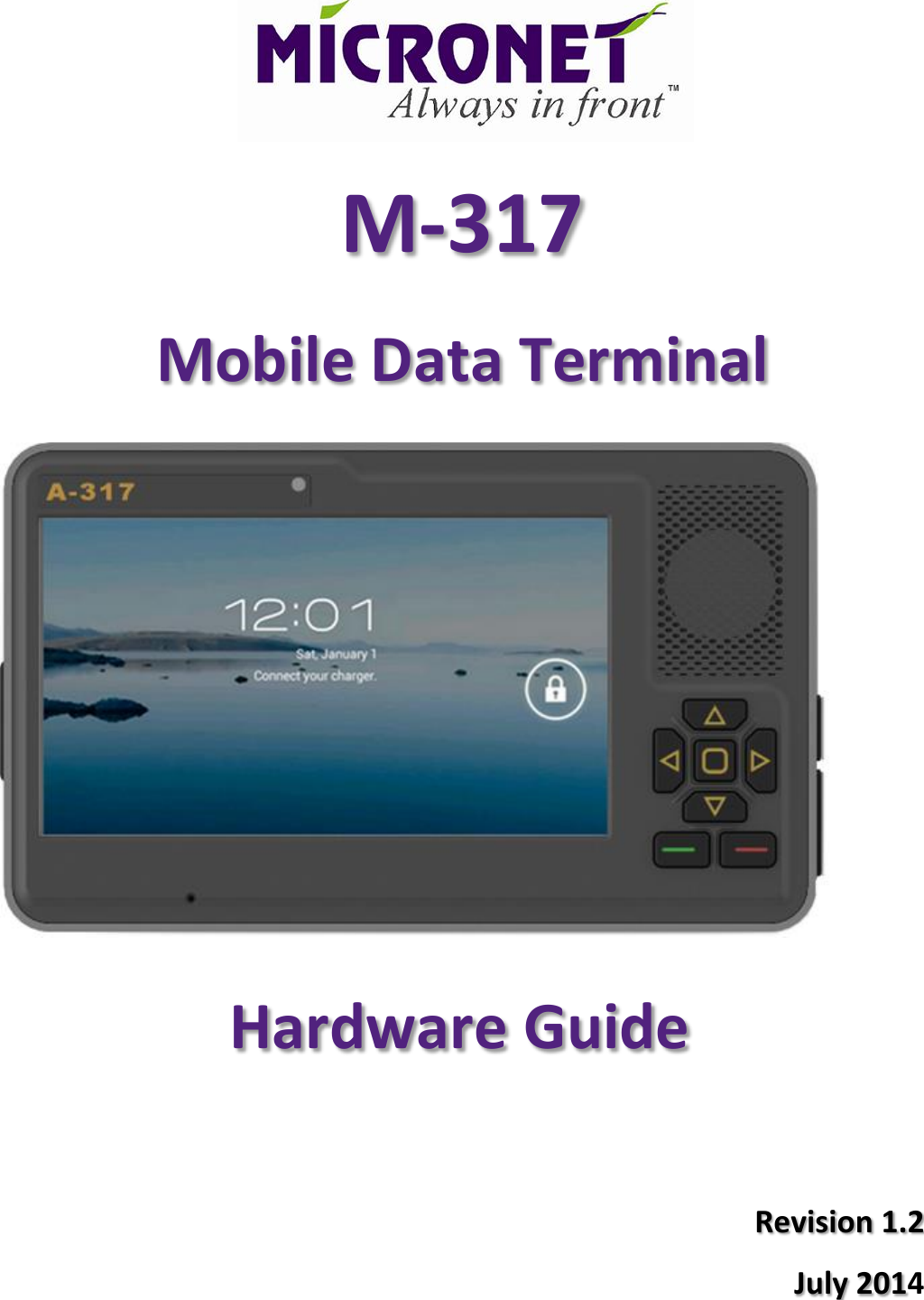   Revision 1.24 July 201M-317 Mobile Data Terminal   Hardware Guide
