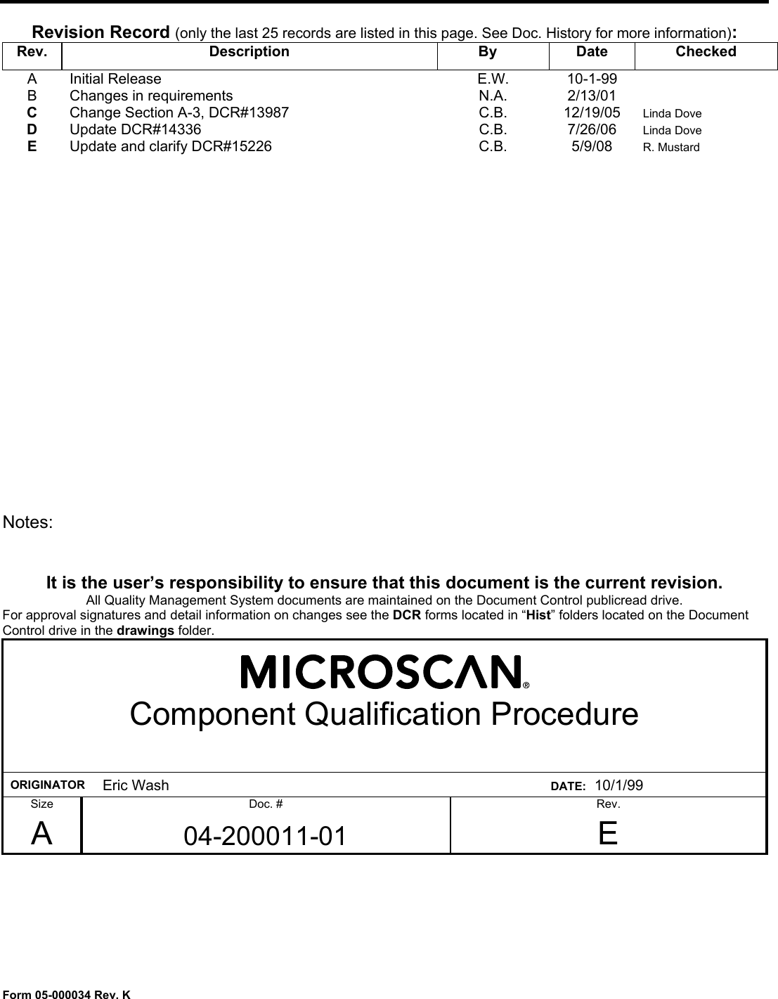 Page 1 of 7 - 04-200011-01e  04-200011