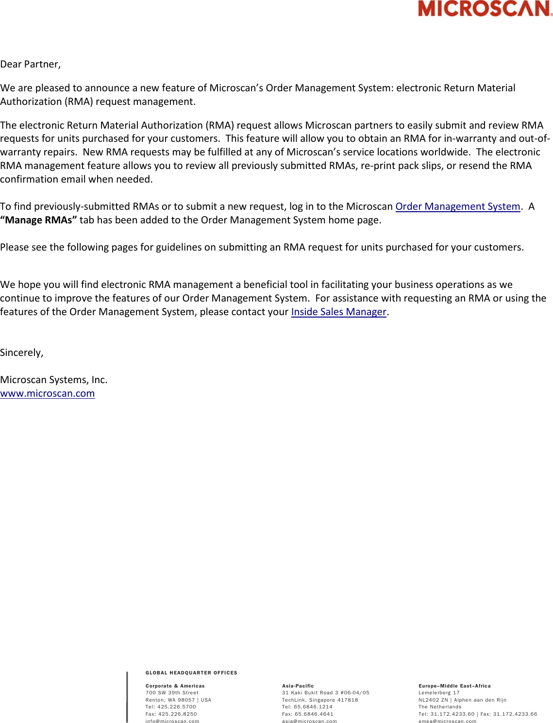 Page 1 of 3 - 2013-03-19 OMS-RMA-Management Notice