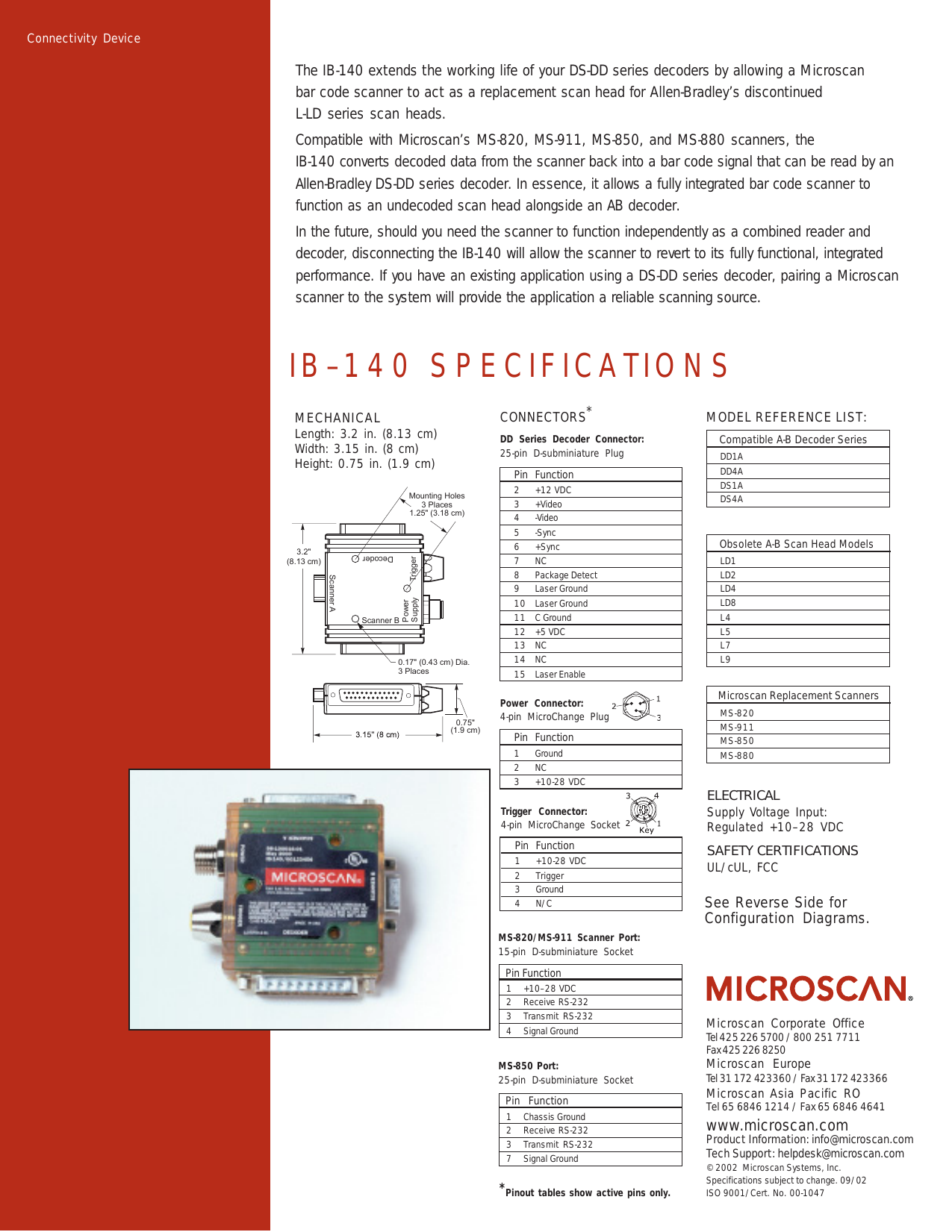 Page 1 of 2 - IB140.P65  Ib140spec