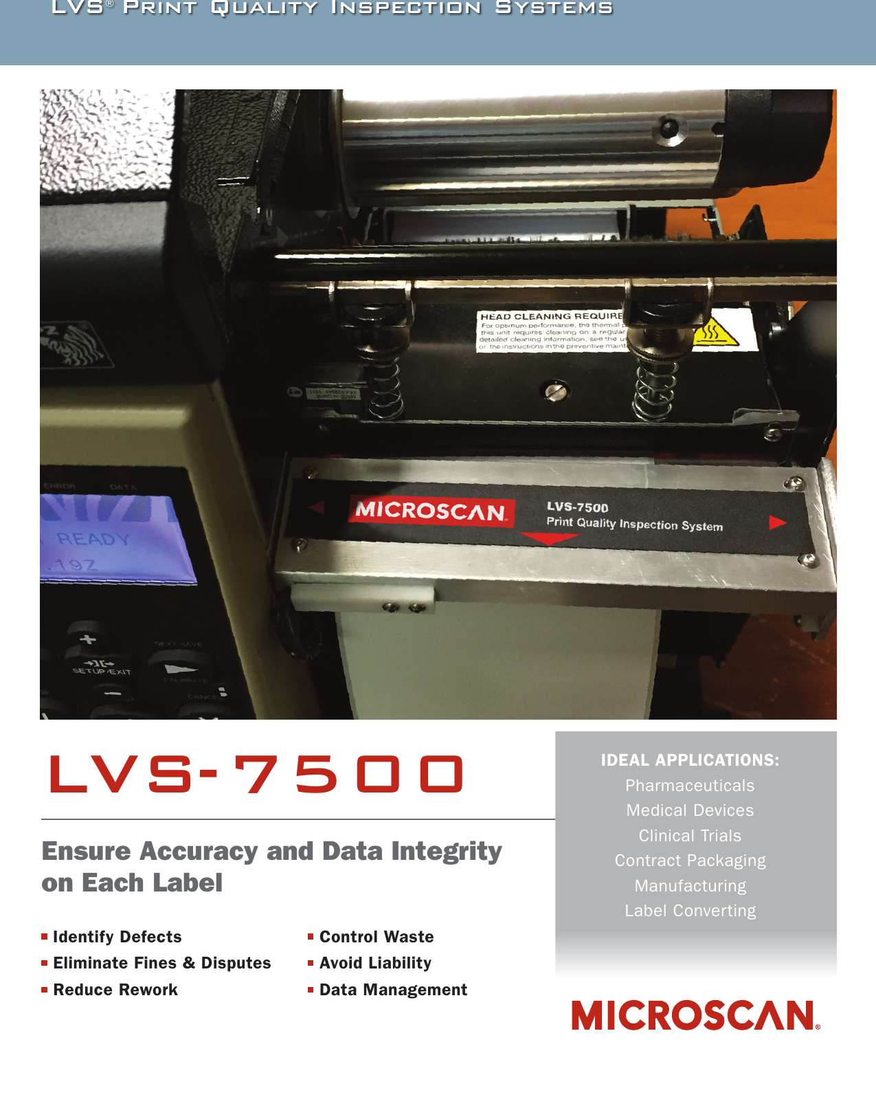 Page 1 of 3 - LVS-7500 Print Quality Inspection System Lvs7500extsysbrochure.en