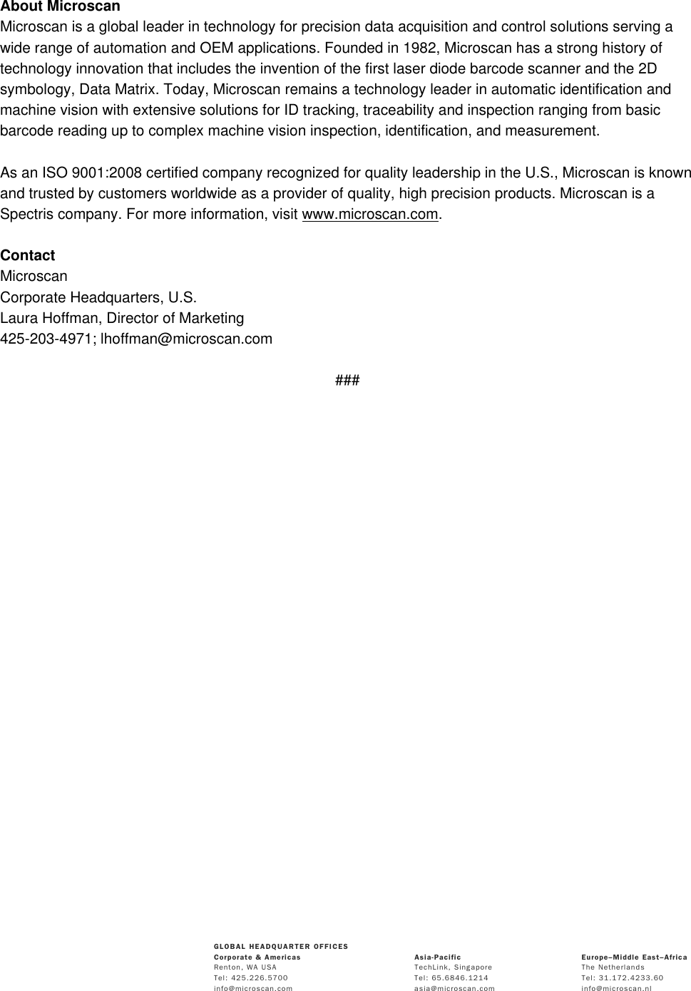Page 2 of 2 - Microscan  Instructs Barcoding Workshop Clinical Diagnostics