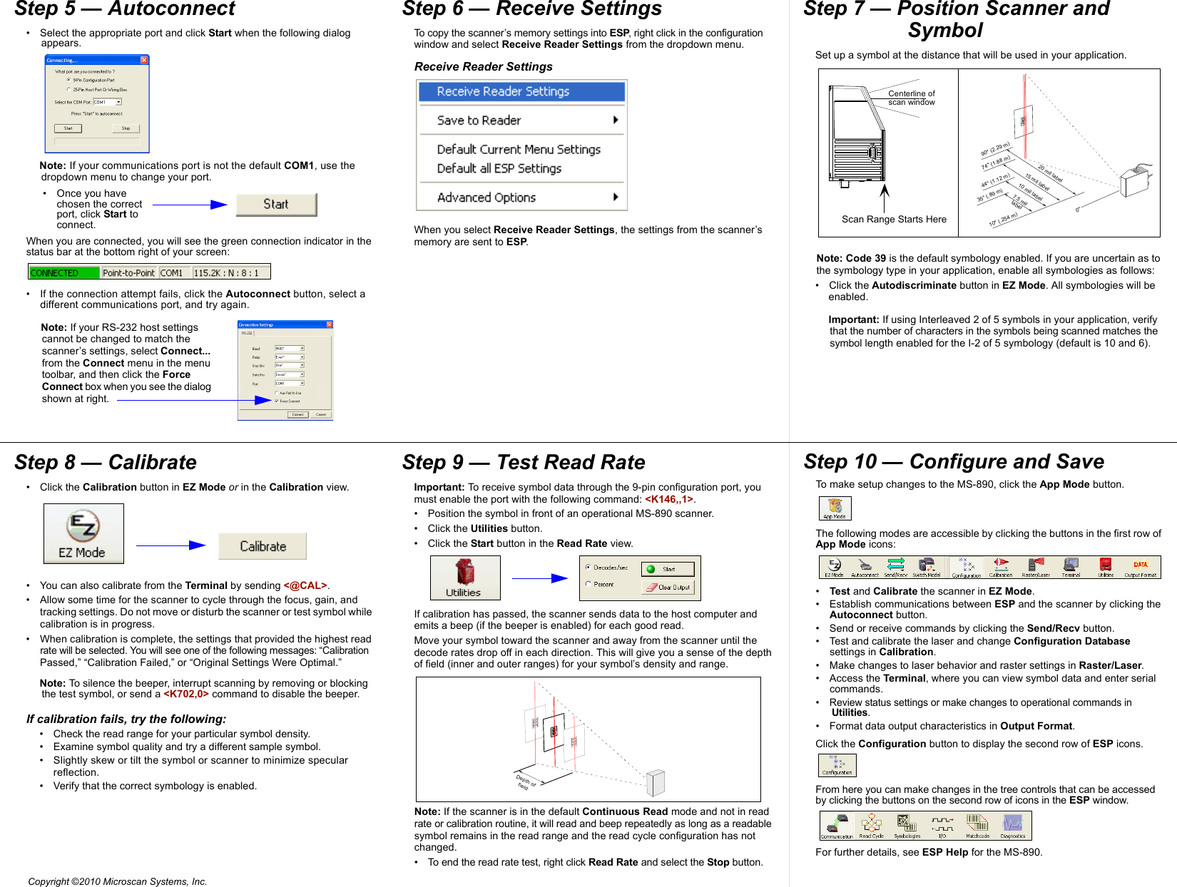 Page 2 of 2 - MS-890 Industrial Automation Scanner Quick Start Guide  Ms890quickstartguide