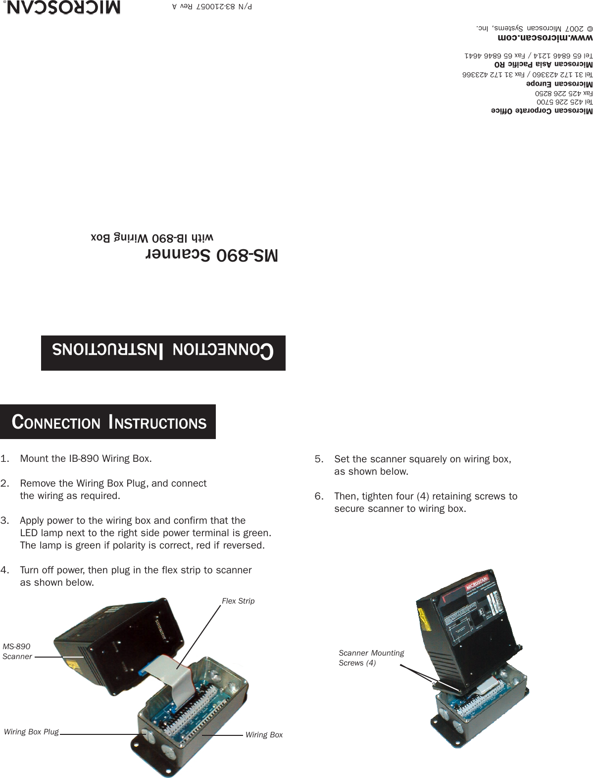 Page 1 of 1 - MS-890 Wiring Box Connection Instructions Ms890wiringboxguide