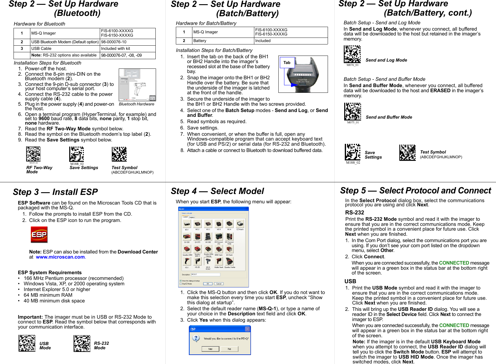 Page 2 of 2 - MS-Q Imager Quick Start Guide  Msqquickstartguide