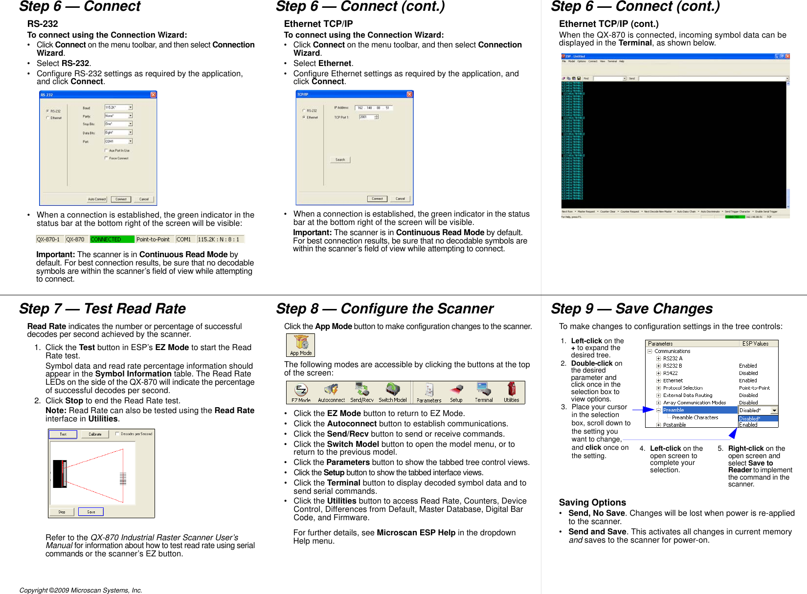 Page 2 of 2 - QX-870 Industrial Raster Scanner Quick Start Guide  Qx870quickstartguide