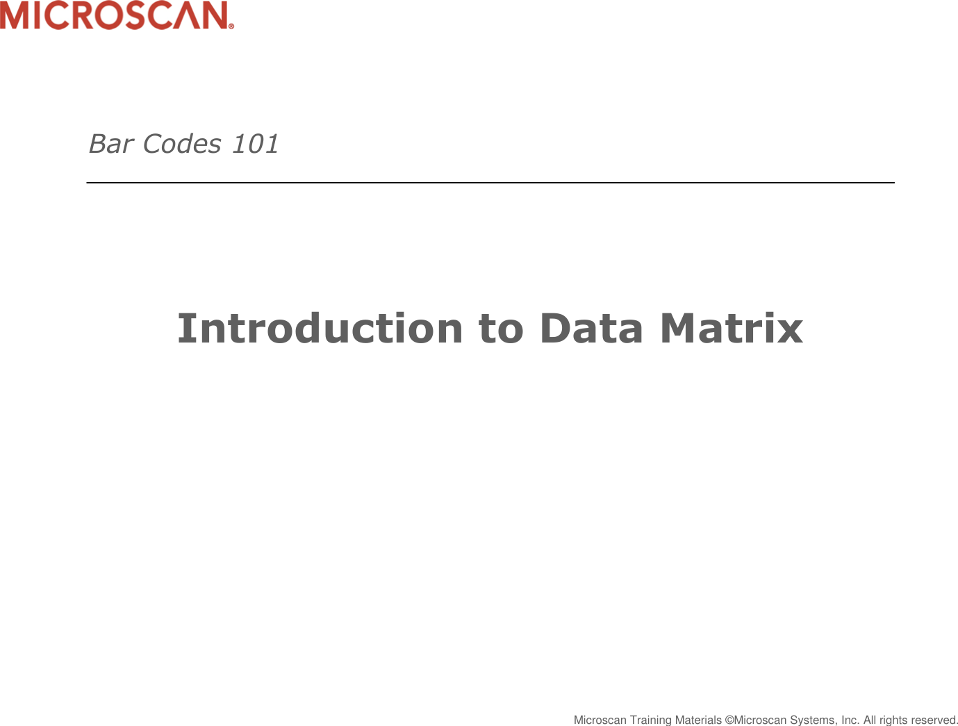 Page 1 of 7 - Microsoft - P Data Matrix Train Intro-data-matrix