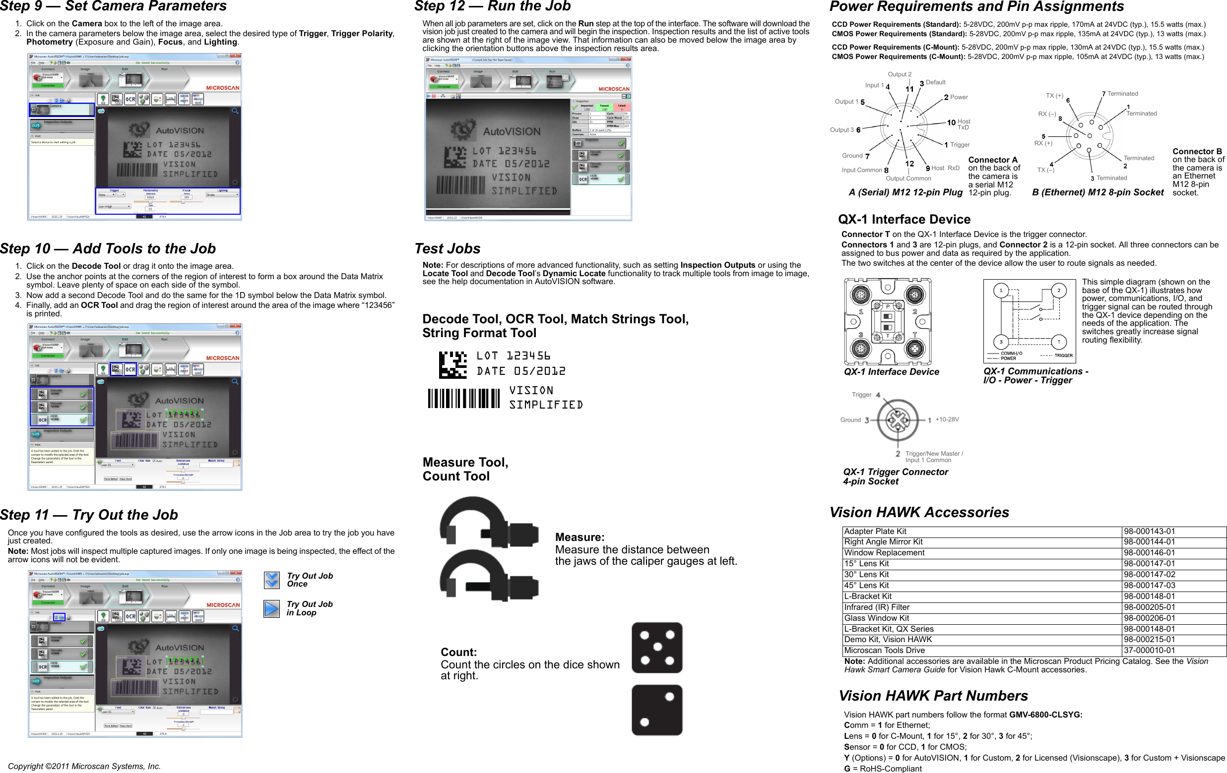 Page 2 of 2 - Vision HAWK Smart Camera Configuration And Quick Start Guide Visionhawkconfigquickstart
