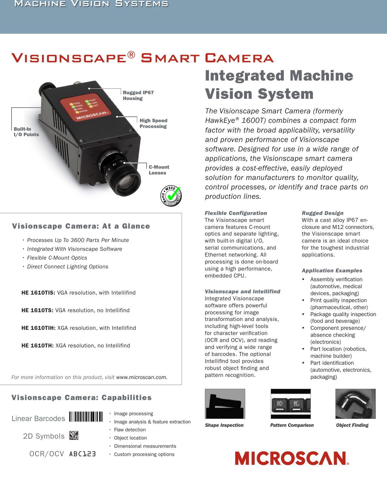 page 1 of 2 - flyer 3 visionscapecamera spec