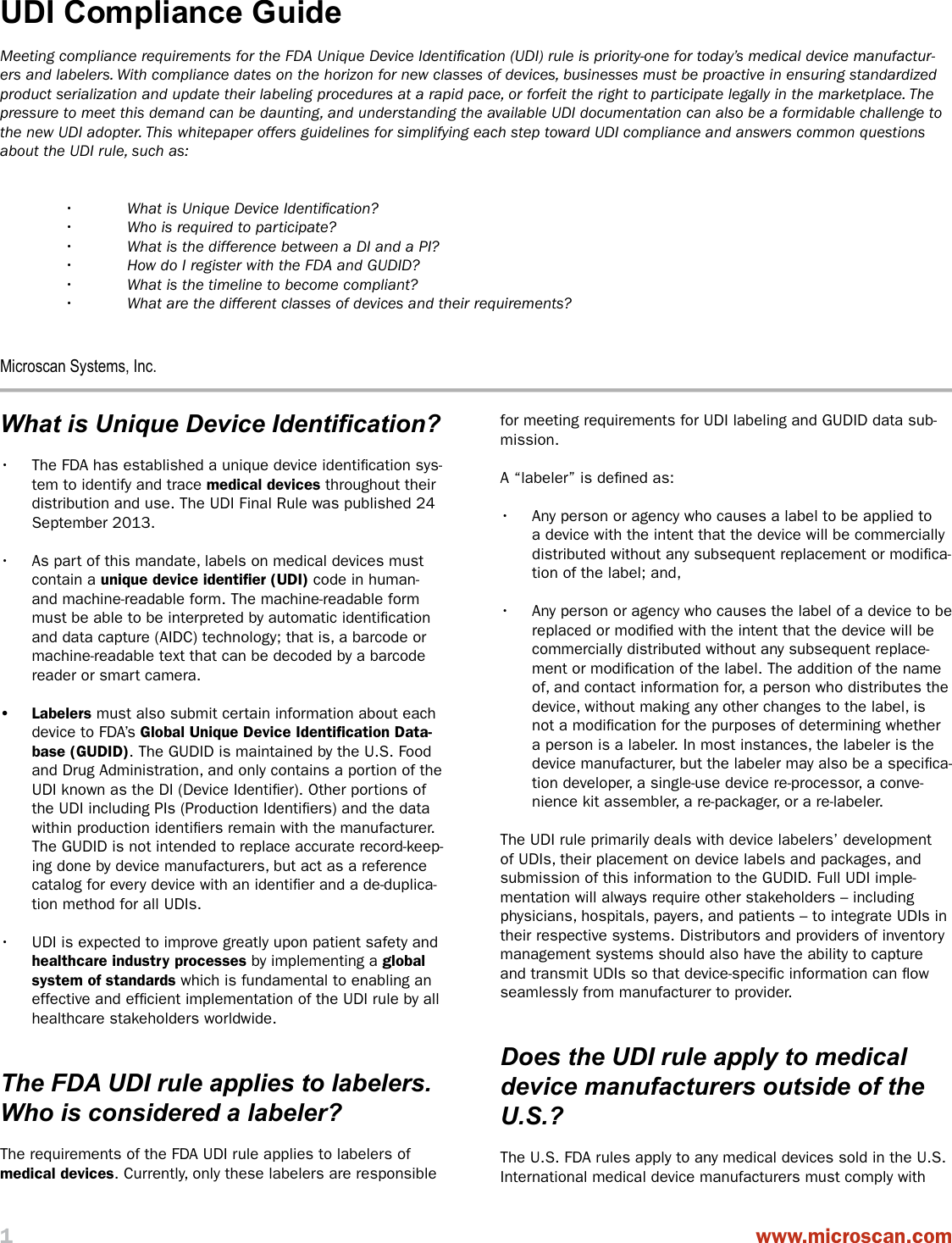 Page 2 of 8 - Five Things To Know Before Choosing A Data Acquisition Device For Embedded Machines Wp Udi-compliance-guide