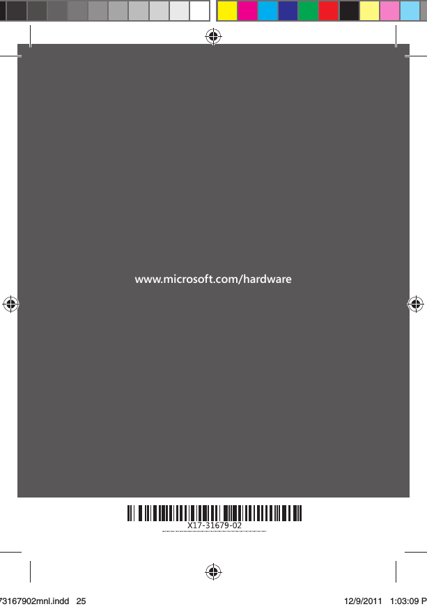 www.microsoft.com/hardwareX173167902mnl.indd   2573167902mnl.indd   25 12/9/2011   1:03:09 PM12/9/2011   1:03:09 P