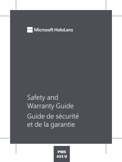 Safety and  Warranty GuideGuide de sécurité  et de la garantiePMS433 U
