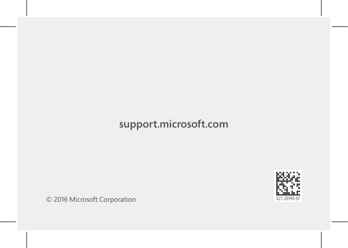 X21-20199-01support.microsoft.com© 2016 Microsoft Corporation