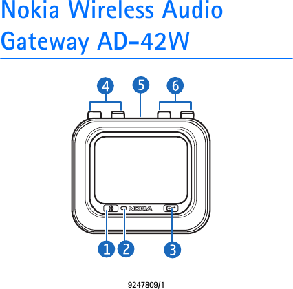 Nokia Wireless Audio Gateway AD-42W9247809/1