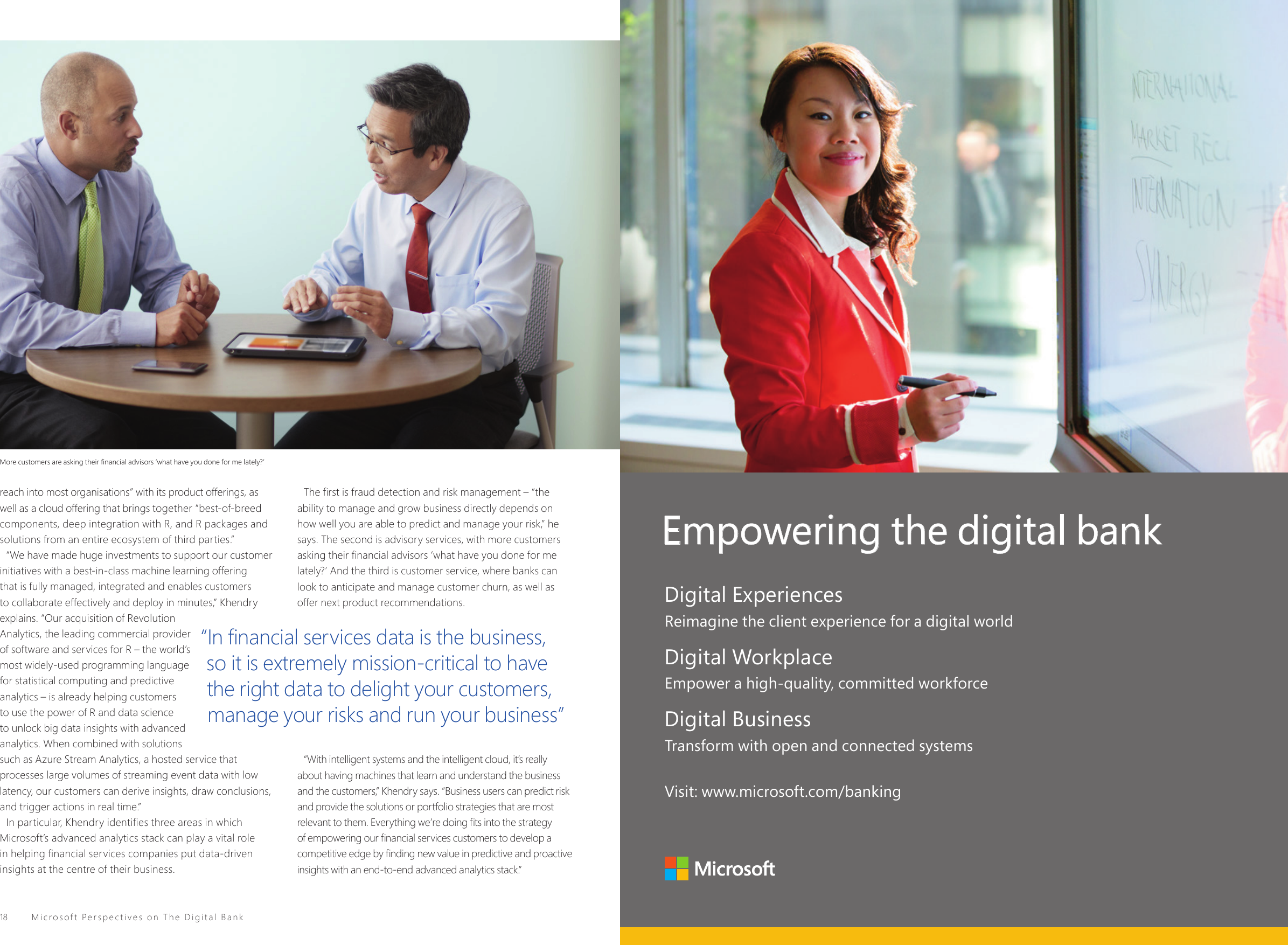 Microsoft The Digital Bank Revised Paginated 20pp V3 Karen Cone 