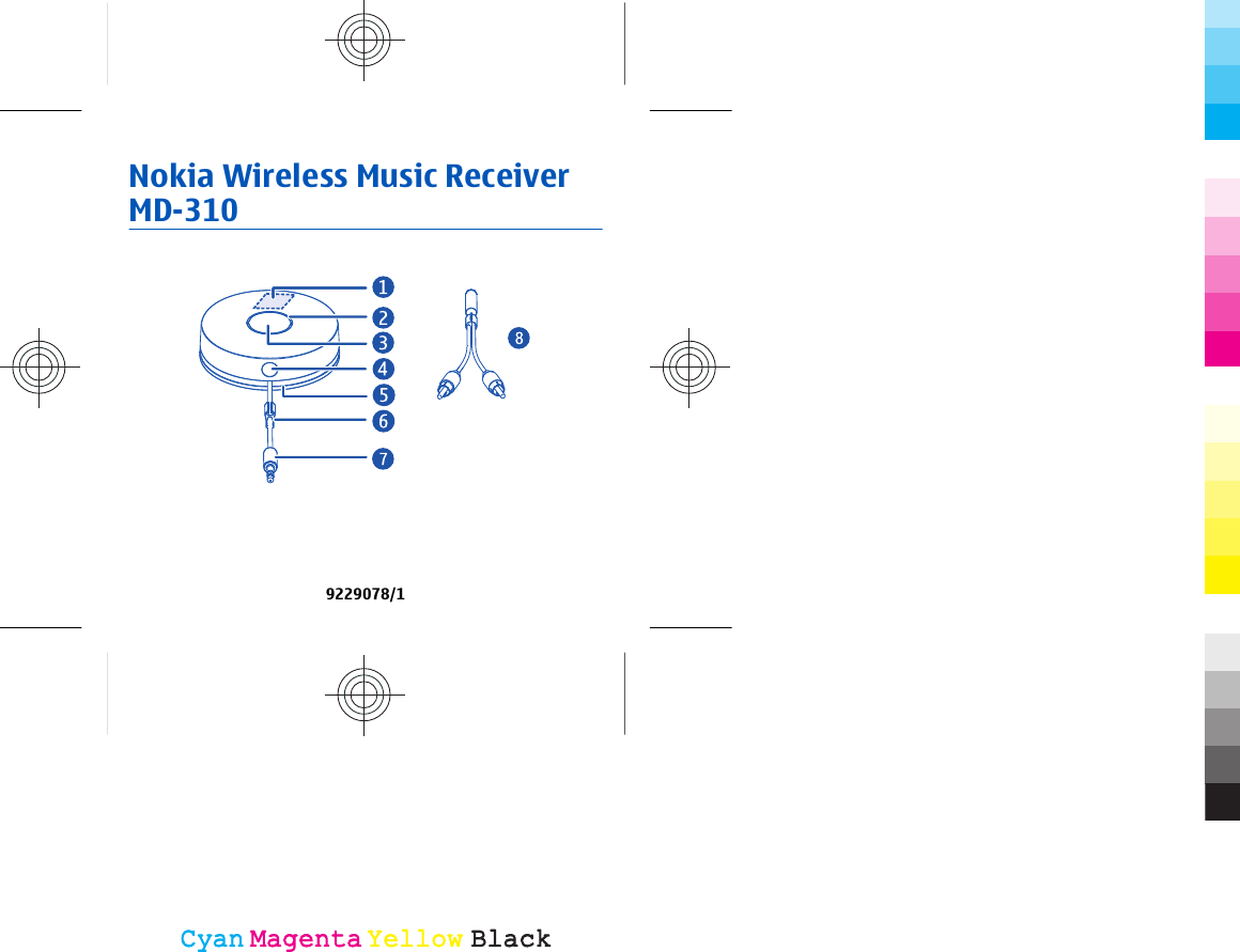 Nokia Wireless Music ReceiverMD-3109229078/1CyanCyanMagentaMagentaYellowYellowBlackBlack