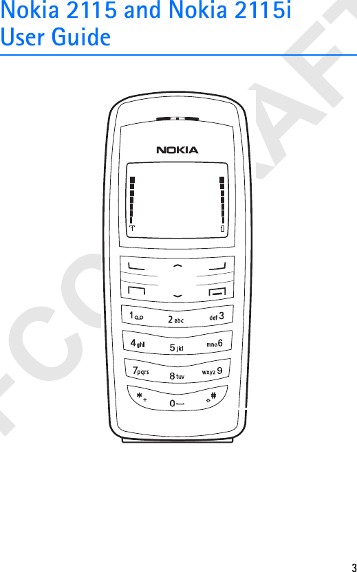 3Nokia 2115 and Nokia 2115i User Guide