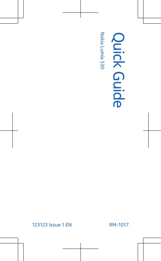 Quick GuideNokia Lumia 530123123 Issue 1 EN  RM-1017
