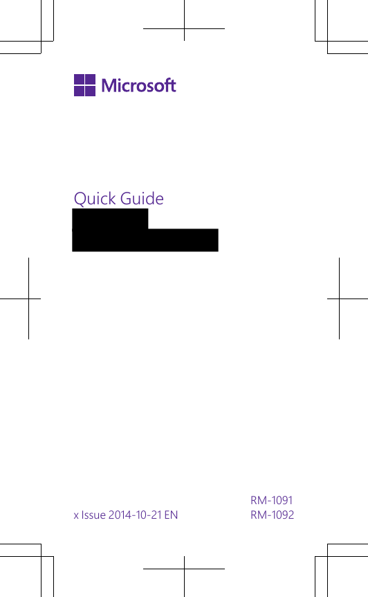 Quick Guidex Issue 2014-10-21 EN RM-1091RM-1092