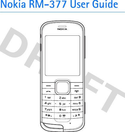 Nokia RM-377 User Guide