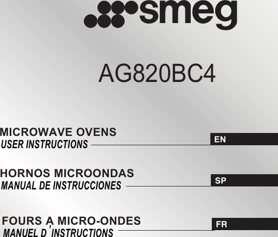 Page 1 of Midea Kitchen Appliances AG820BXX Microwave Oven User Manual VG8AG820BXX  rev01