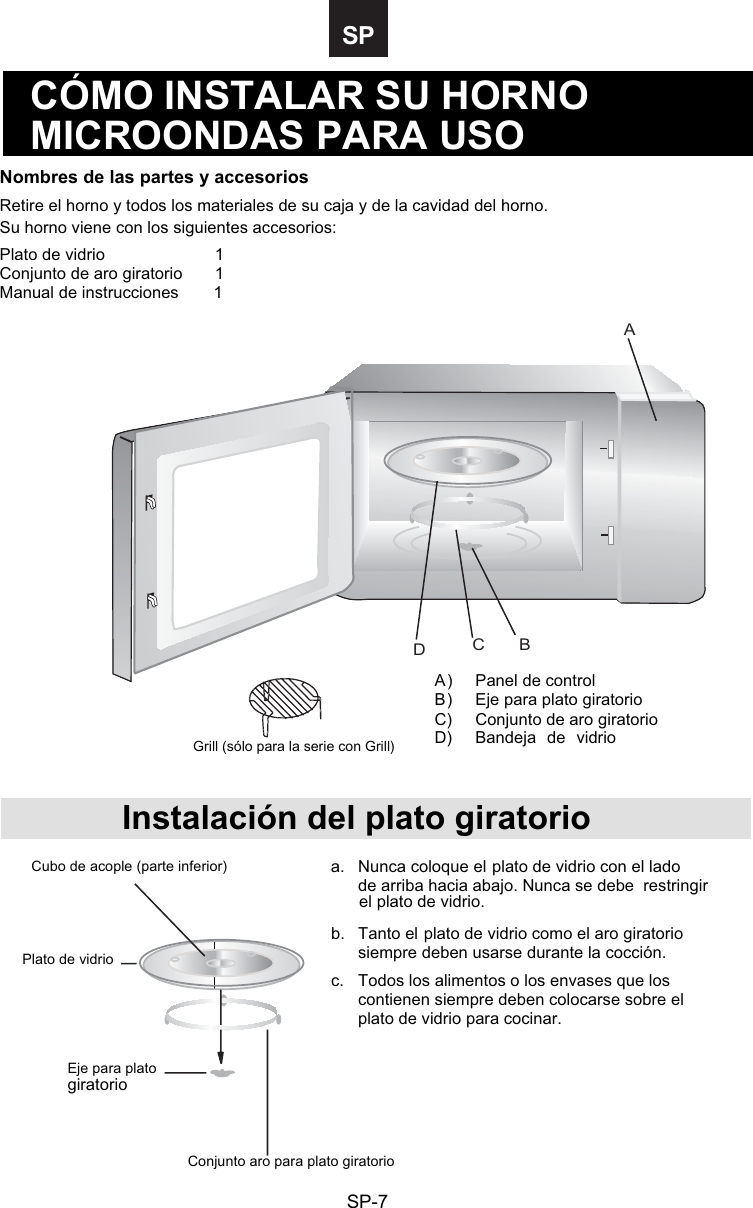 Page 24 of Midea Kitchen Appliances AG820BXX Microwave Oven User Manual VG8AG820BXX  rev01