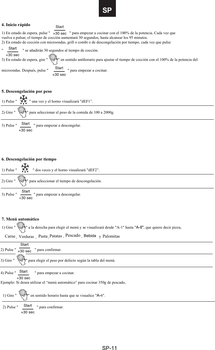 Page 28 of Midea Kitchen Appliances AG820BXX Microwave Oven User Manual VG8AG820BXX  rev01