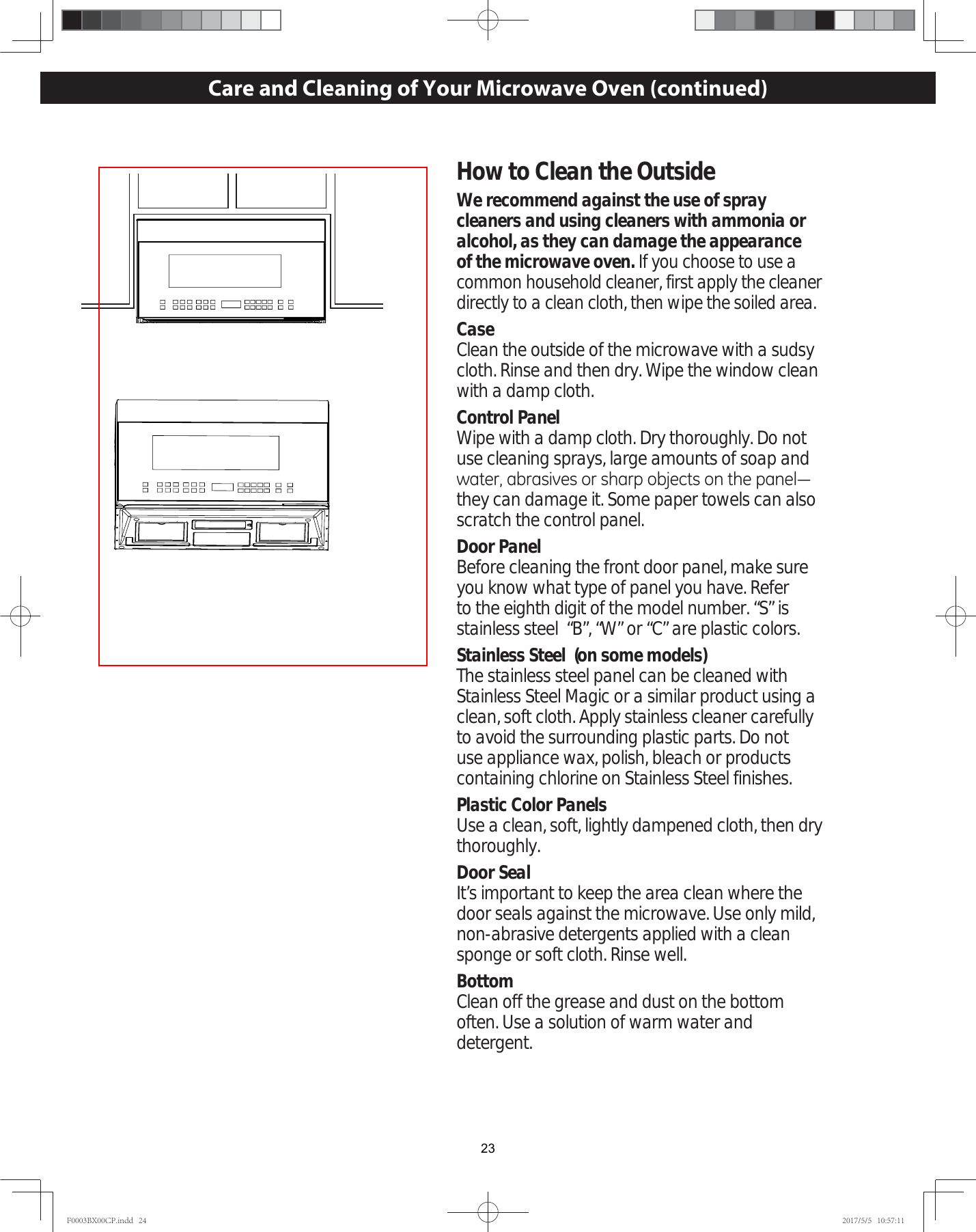 Page 23 of Midea Kitchen Appliances EM053KYYP Microwave Oven User Manual F0003BX00CP indd