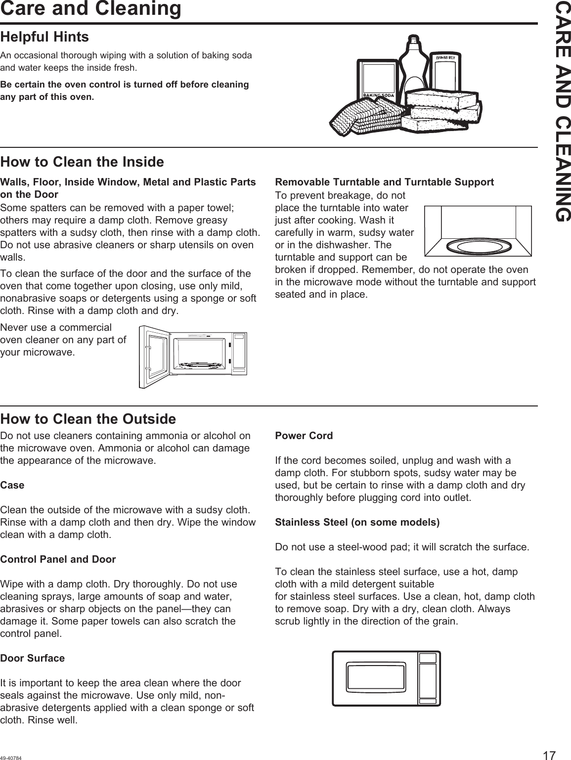 Page 17 of Midea Kitchen Appliances EM925AYYGEW Microwave Oven User Manual 49 40784 HiRes