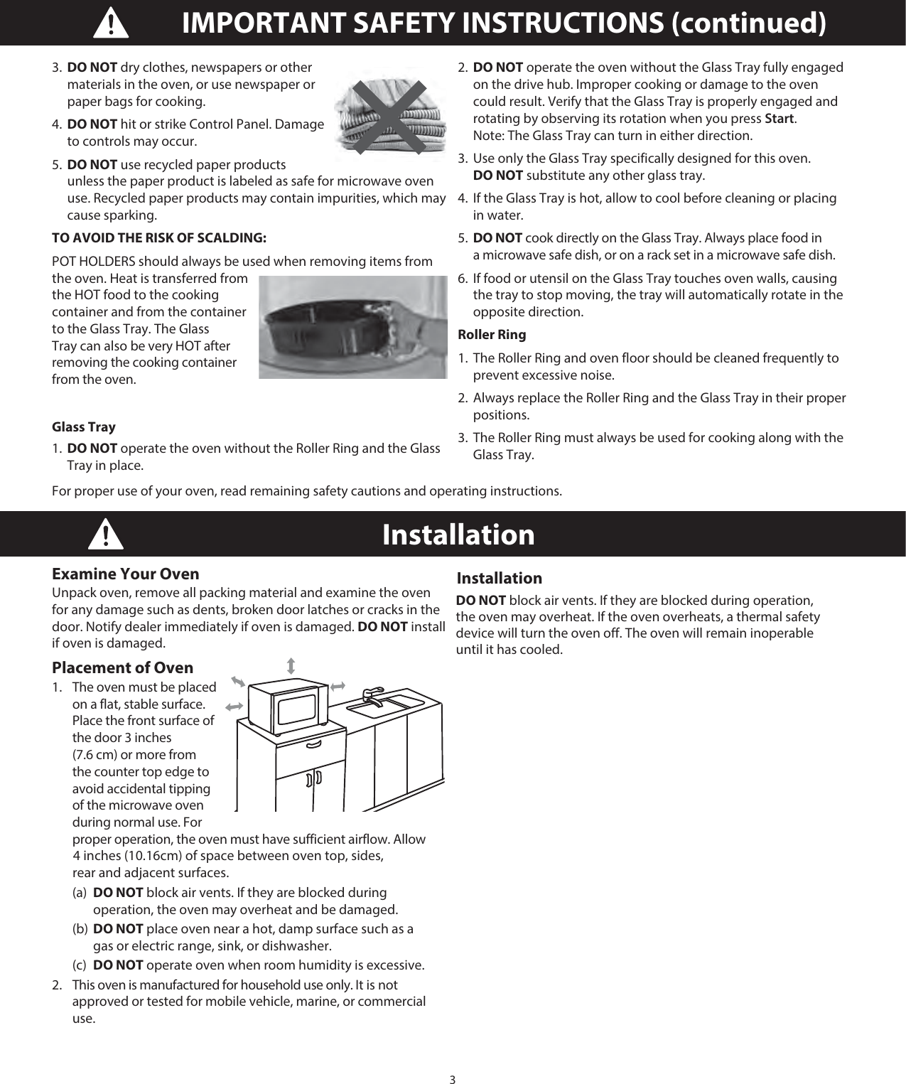 Page 5 of Midea Kitchen Appliances EM925AYYPA Microwave Oven User Manual 