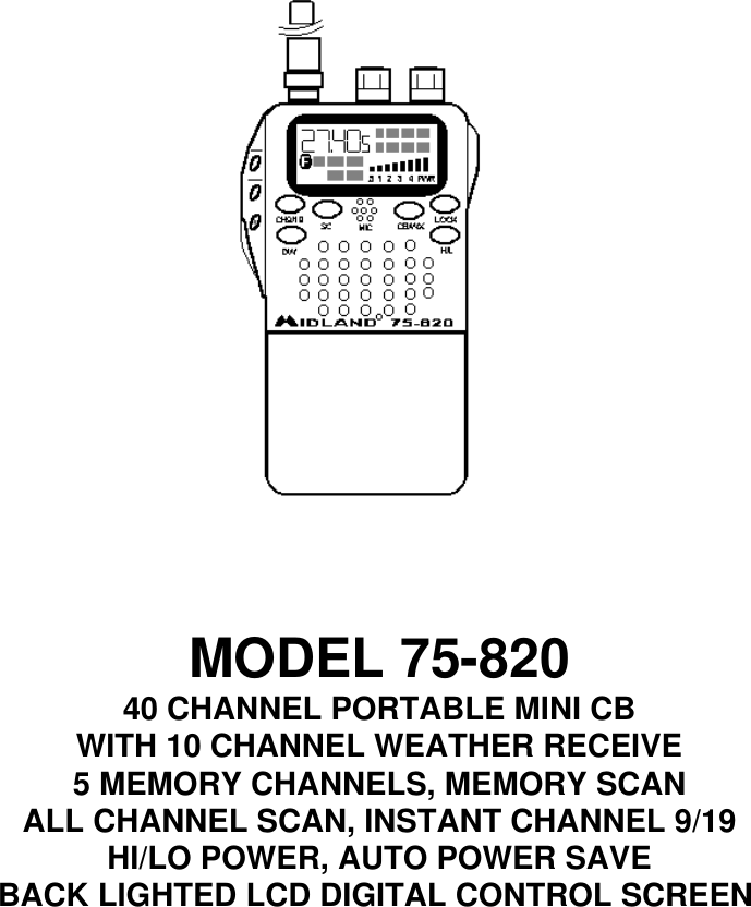 Page 1 of 8 - Midland-Radio Midland-Radio-75-82-Users-Manual- 95  Midland-radio-75-82-users-manual