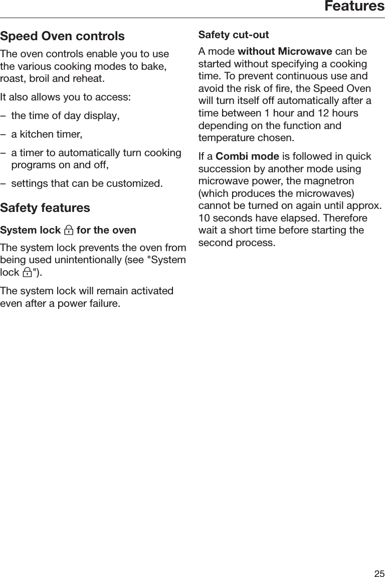 Page 25 of Miele and Cie KG BM6010 Microwave Convection Oven User Manual BM BK1 US CA en